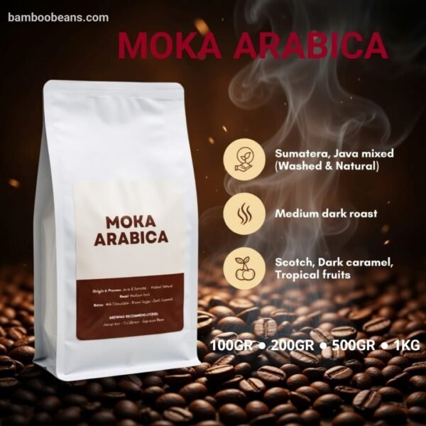 ​Bamboo Beans Moka Arabica - Sumatra & Java Mixed
