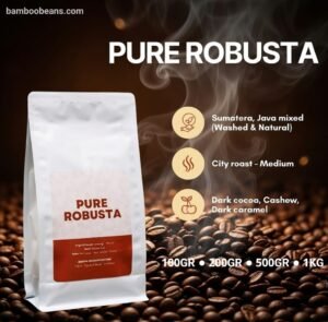 ​Bamboo Beans Pure Robusta - Sumatra & Java Mixed