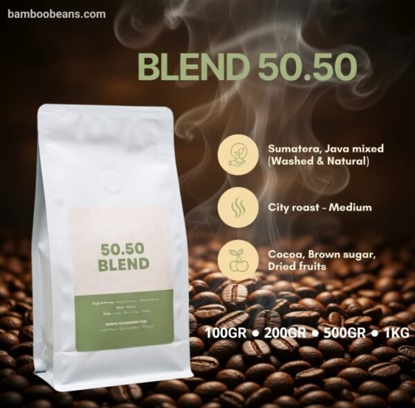 ​Bamboo Beans Arabica Robusta 50.50 - Sumatra & Java Mixed Blend ​