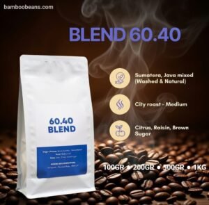 ​Bamboo Beans Arabica Robusta 60.40- Sumatra & Java Mixed Blend