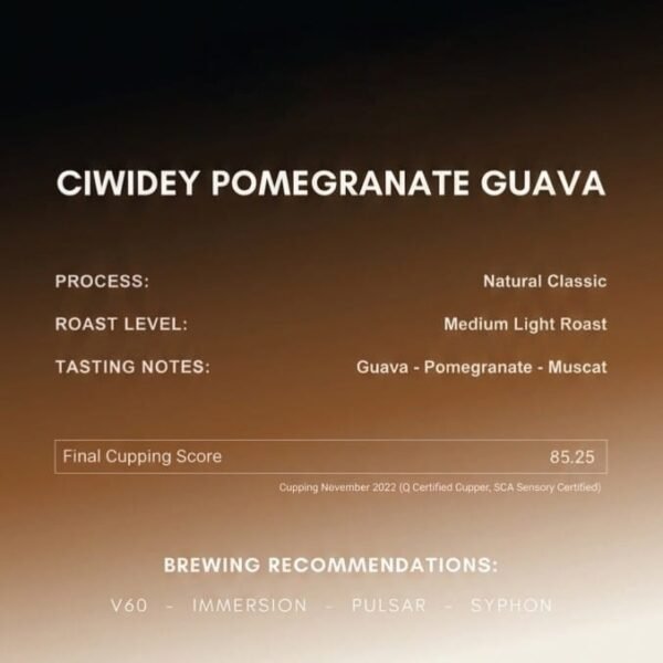 Single Origin Ciwidey Pomegranate Guava – Natural Classic  (1kg)